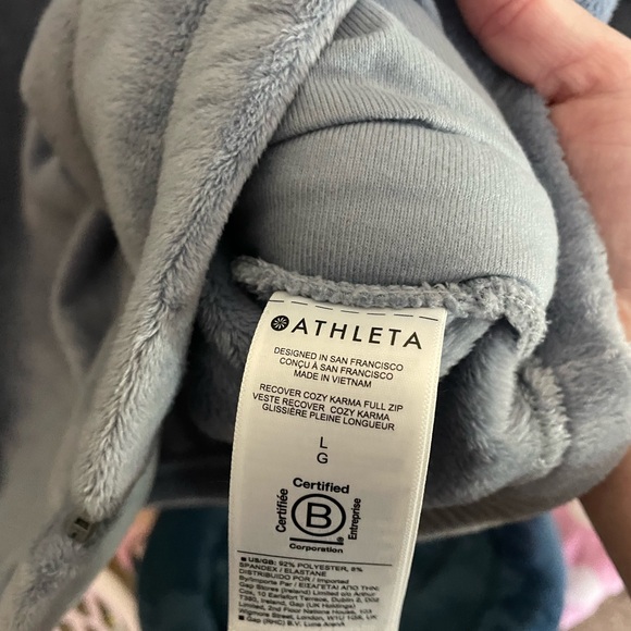 Athleta Recover Cozy Karma Full Zip Sweatshirt - Picture 5 of 7